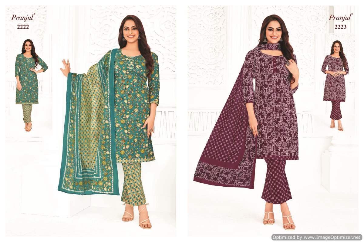 Priyanka Vol 22 By Pranjul Cotton Printed Readymade Dress Wholesale Shop In Surat
